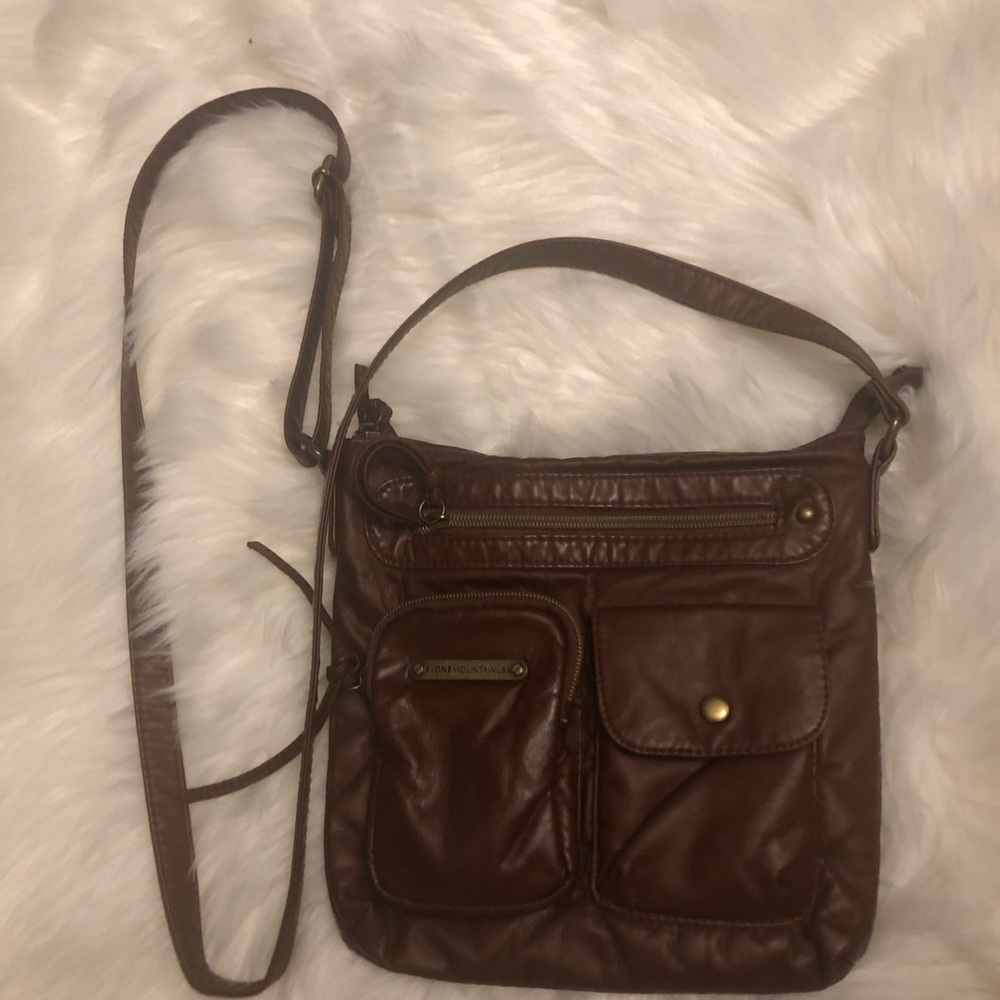 Stone Mountain USA brown crossbody purse
